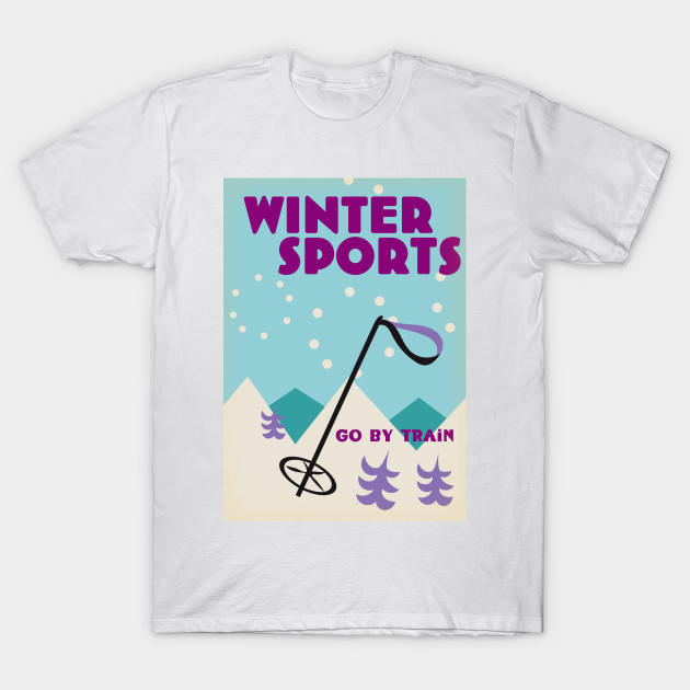 Winter Sports retro style poster by nickemporium1